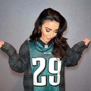 Philadelphia eagles flannel jersey
